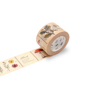 Stationery: Plant Encyclopedia Washi Tape Single Roll