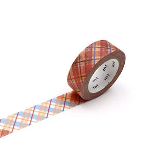 Stationery: Crayon Check Washi Tape Single Roll