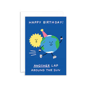 Stationery: Another Lap Around the Sun Birthday Card