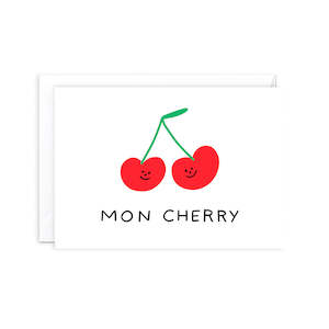 Mon Cherry Greeting Card