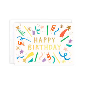 Happy Birthday Burst Greeting Card