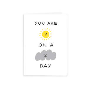 Stationery: Sunshine on a Cloudy Day Greeting Card