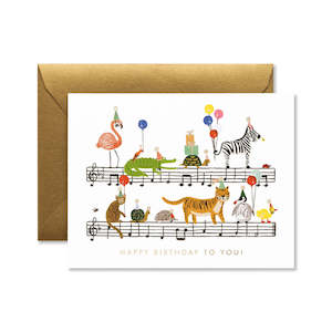 Happy Birthday To You Card Music Greeting Card