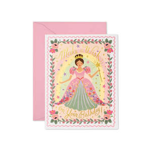 Stationery: Princess Birthday Greeting Card