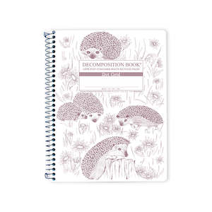 Hedgehogs Large Spiral Notebook