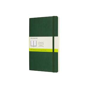 Classic Large Soft Cover Notebook Plain Myrtle Green