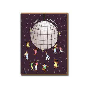 Disco Ball Birthday Greeting Card