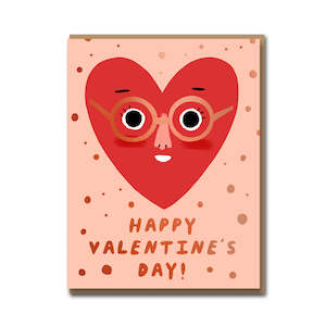 Stationery: Heart Face Greeting Card