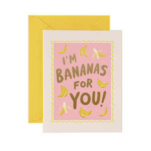 Bananas For You Greeting Card