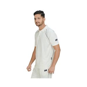 GM Half-Sleeve Cricket Playing Shirt (T-Shirt) - White