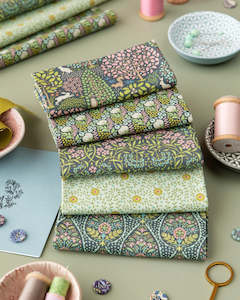 Tilda "Sanctuary" ~ fat quarter bundle ~ Green/ Grey