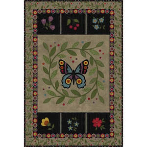 Internet only: Bonnies Butterflies~Flannel Quilt Panel