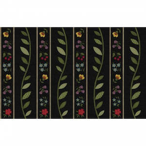 Internet only: Bonnies Butterflies~ flannel~ Floral Vine Border print~by 25 cm increments