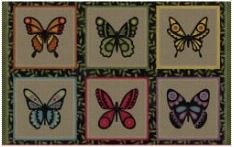 Internet only: Bonnies Butterflies~Butterfly running blocks panel