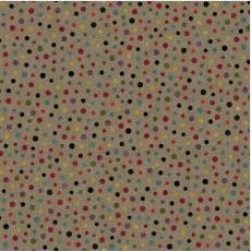 Bonnies Butterflies~flannel~dots tan