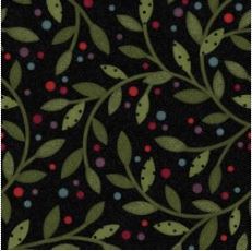 Bonnies Butterflies~flannel~vines black