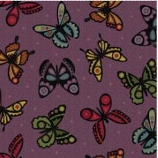 Internet only: Bonnies Butterflies~flannel~violet