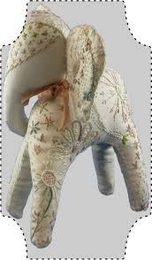 Internet only: Hare's Nest Stitchery ~ Rambling Stitcher ~Baby Elephant "Patch" Pattern & Kit