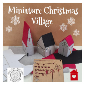 Hare's Nest Stitchery ~ Miniature Christmas Village