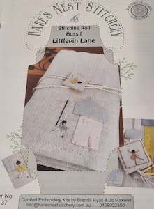 Hare's Nest Stitchery ~ Hussif Littlepin Lane" Stitching Roll~ Curated Kit & Pattern