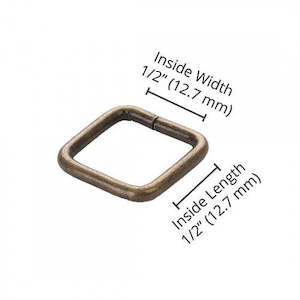 Rectangle Ring (0.5") 2pk - byannie