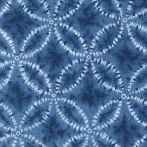 Internet only: Sakuru~Blue Circular design~ Japanese fabric