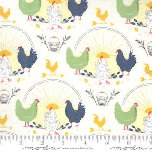 Break of Day~Chickens~Morning Greeting~Ivory