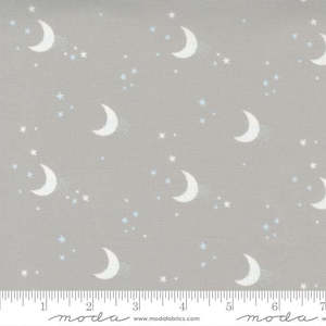 Little Ducklings ~Paper + Cloth~ moon & stars~ grey