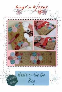 Hugs'n Kisses~ Hexie on the Go Bag~ Pattern