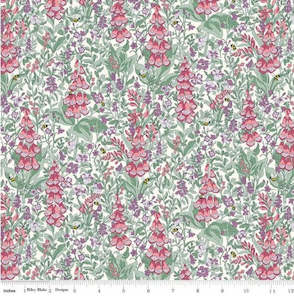 Liberty Fabrics - Postcard from the Highlands~ Mull Foxgloves A