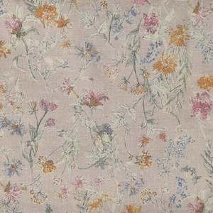 Hokkoh Linen mix~ Meadow flowers~ dusty rose