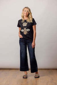 Womenswear: Queen Bee Tee Black