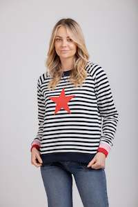 Striped Delight Sweat Navy