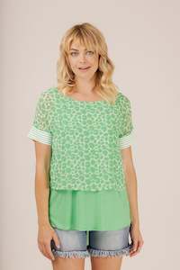 Womenswear: Colbi Take Two Top Green RRP $139