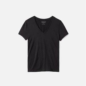 Unbound Merino Womens Merino V-Neck T-Shirt Minimalist Journeys