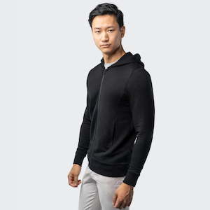 Unbound Merino Men's Compact Travel Hoodie Minimalist Journeys