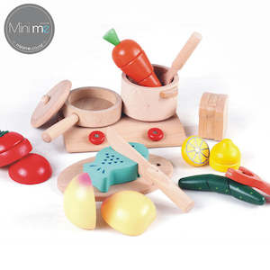 Wooden play kitchen-Fruites