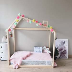 New Wooden House Bed Frame