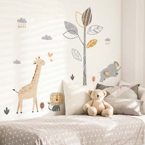 Cartoon Animal friends Wall Sticker