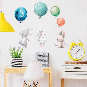 Baby wear: Wall Sticker - Bunny & Balloon