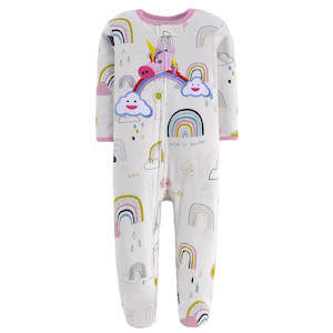 Comfortable Kids 100% Cotton Organic Baby Footless Pyjamas for Winter