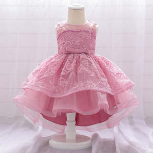 Baby Girl's Party Frock-Hot Pink