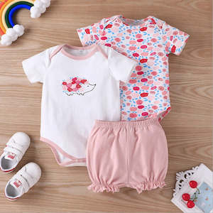 Baby Girls Bodysuit 3pcs Set