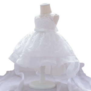 Girls  Party Frock White