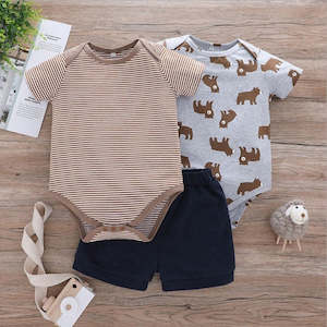 Boys  Bodysuit  3 Pieces  Set