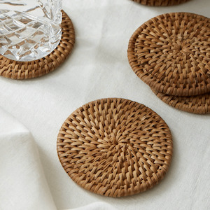 Rattan Coasters/Natural Brown