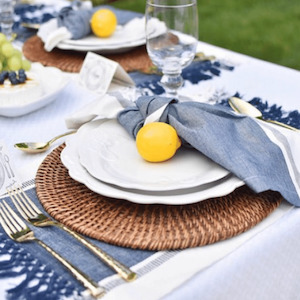 Rattan Placemats/Natural Brown/35cm diameter