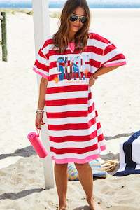 DRESS: Beach Dress Red/White