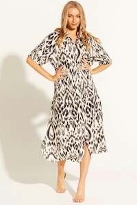 Paradise Shirt Dress Abstract Animal