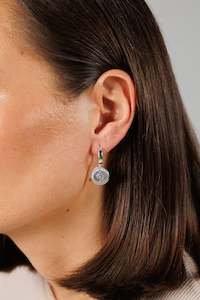 JEWELLERY: Compass Earrings Silver - PREORDER DELIVERY DUE EARLY NOVEMBER